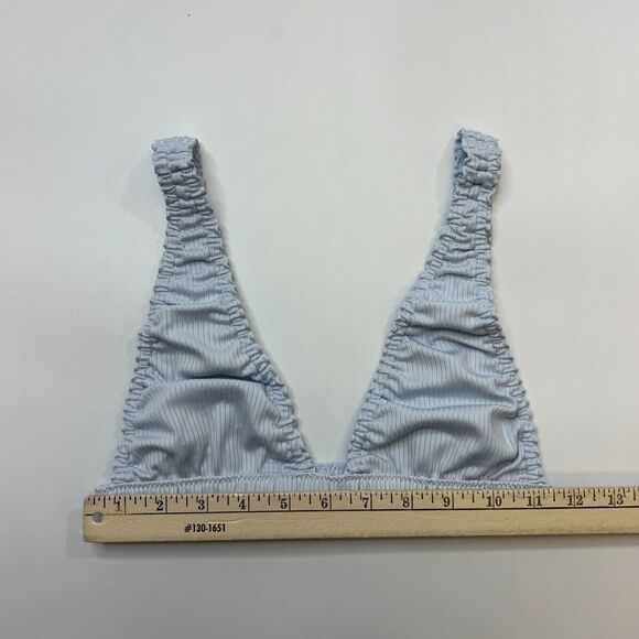 Free People Wait and See Bralette Womens XS Extra Small Pale Blue No Pads Bra - Picture 4 of 14